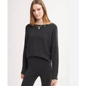 Le ORE LODI Ribbed Knit Sweater Small